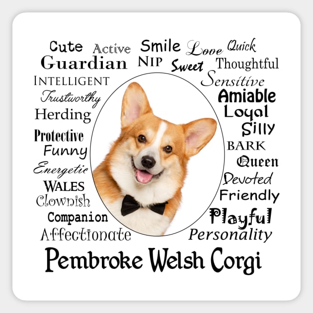 Corgi Traits Sticker by You Had Me At Woof